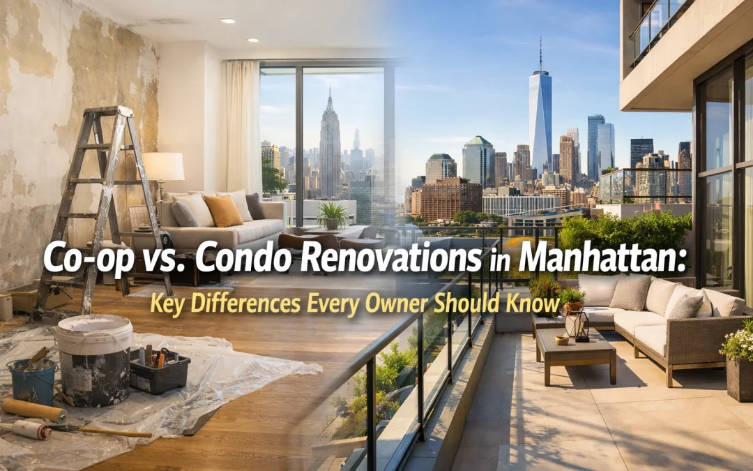 Co-op vs. Condo Renovations in Manhattan: Key Differences Every Owner Should Know
