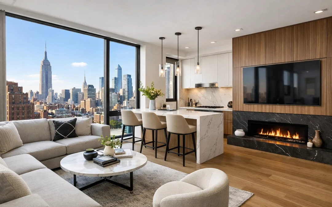 Chelsea Condo: Gallery Interior Planning Example