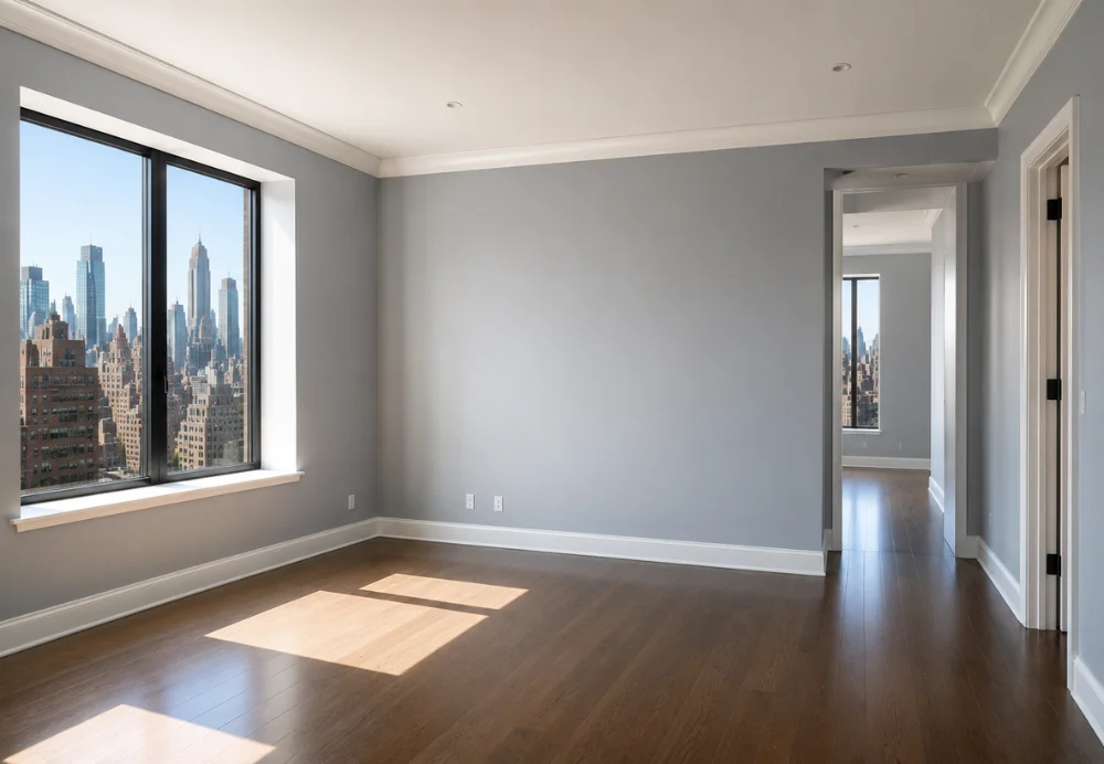 Freshly painted apartment room with natural light and professionally finished walls