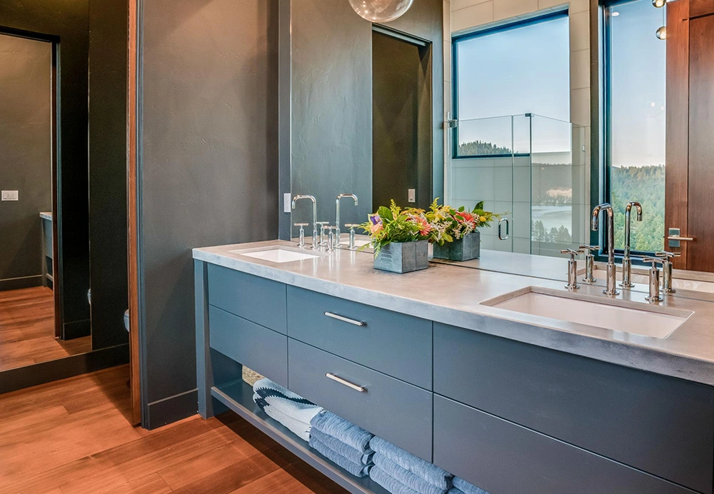 Modern bathroom remodel