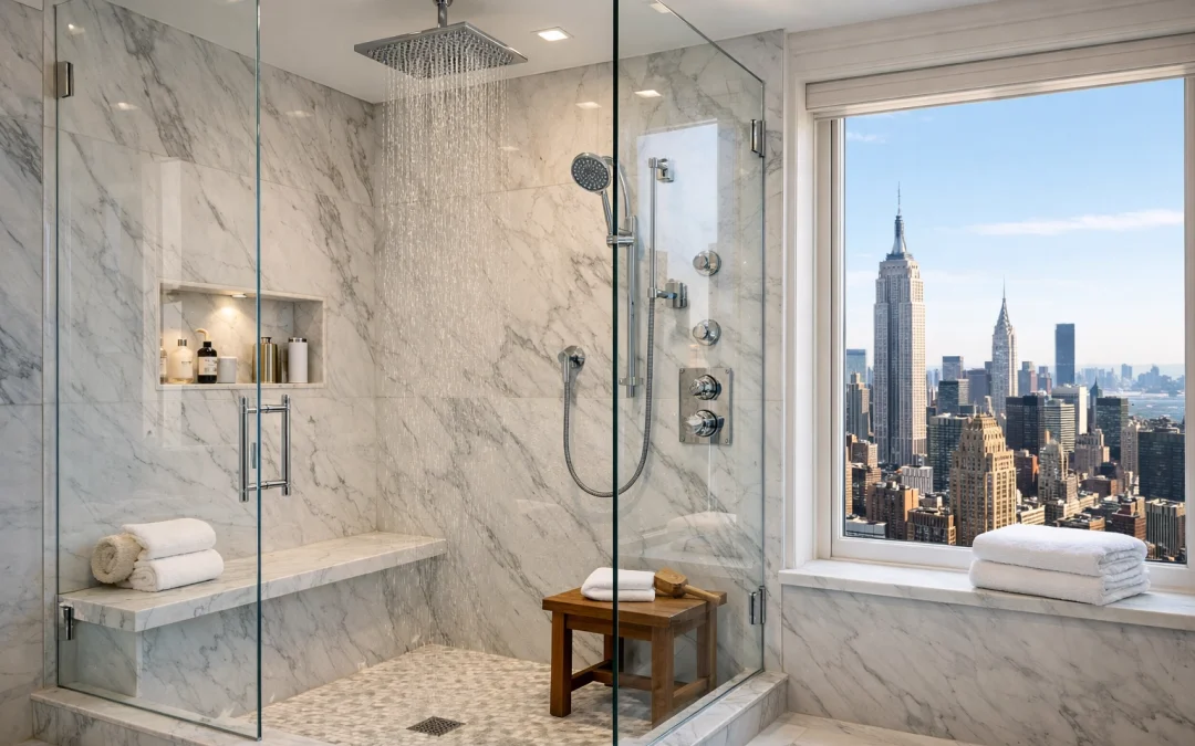 Upper-Floor Townhouse Shower: Drainage Planning Example